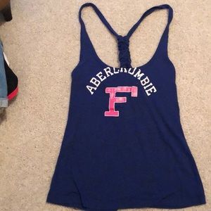 Blue Abercrombie tank top size M